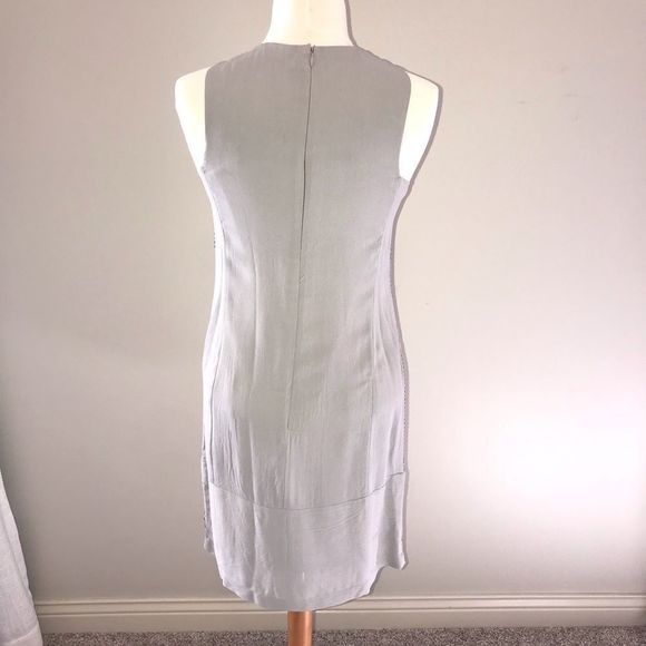 ANTHROPOLOGIE BL^NK LONDON RARE S pink gray dress sequin silver pink - Picture 5 of 13